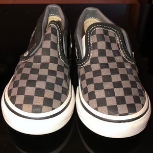 VANS TODDLER CHECKERBOARD SLIP-ON